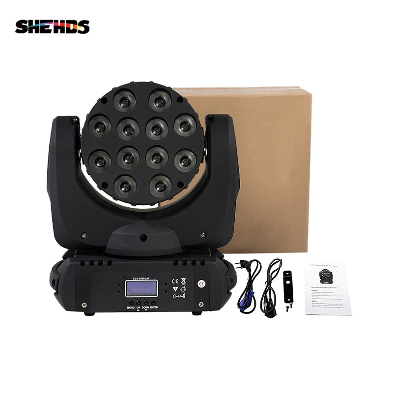 Moving Head Verlichting – Podiumlicht – DJ Licht – Disco Spot – RGBW LED – 144W Vermogen – 540° Pan & 180° Tilt – DMX512 Stuurbaar – Compact & Robuust