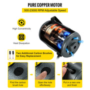 Polishing machine - Sanding machines - Jewelry polishing machine - Jewelry cleaning - Jewelry cleaner - Flexible shaft grinder - Electric - Stepless speed - 380W