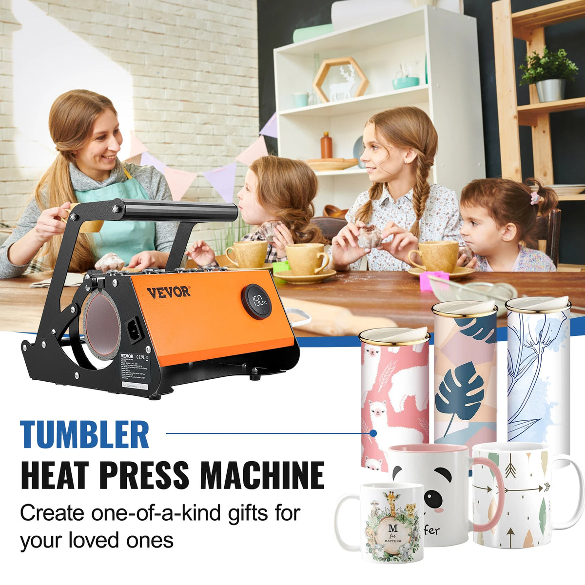 Tumbler Heat Press Machine - Heat Press Machine - Heat Press Machine Mokken - Transfer Press - Mokken Heat Press - Sublimatie - 30oz 20oz voor Skinny Tumbler - 11-15OZ Mokken