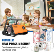 Tumbler Heat Press Machine - Heat Press Machine - Heat Press Machine Mugs - Transfer Press - Mugs Heat Press - Sublimation - 30oz 20oz for Skinny Tumbler - 11-15OZ Mugs