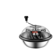 Vevor - Bladko Trimmer - with Stainless Steel Blades - for Twisted Spin Cut Clear Dome - Trimmer Head - Manual Bud Trimmer - 16in Bowl - Silver