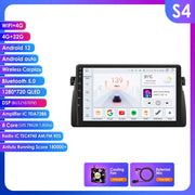 CarPlay - Multimedia Autoradio - Car CarPlay Scherm - Autoradio - Android Automultimedia - (S4) 8Core 4G 32G - voor BMW E46 M3 318/320/325/330/335 Rover 75 Coupé - Navigatie Audio Hoofdeenheid