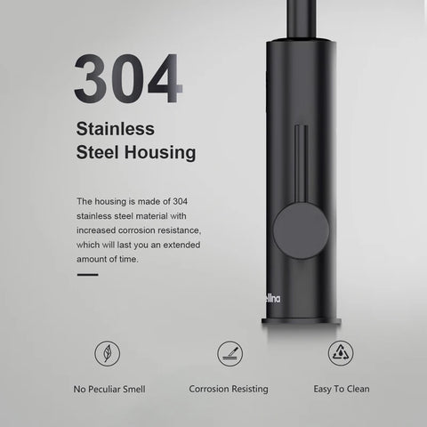 Briwellna Warmwaterkraan - Kokend Waterkraan - Warmwaterkraan Elektrisch - Snel Warm Water - Heet Water Dispenser - Kokend Water Kraan - Draaibare uitloop - Met Display - Zwart - QUORE