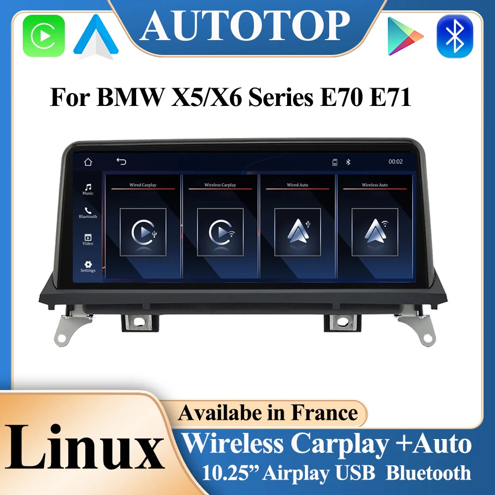 Multimedia Speler – Auto Radio – Navigatiesysteem – Touchscreen – Infotainment Systeem – 10,25 Inch Scherm – Draadloos CarPlay & Android Auto