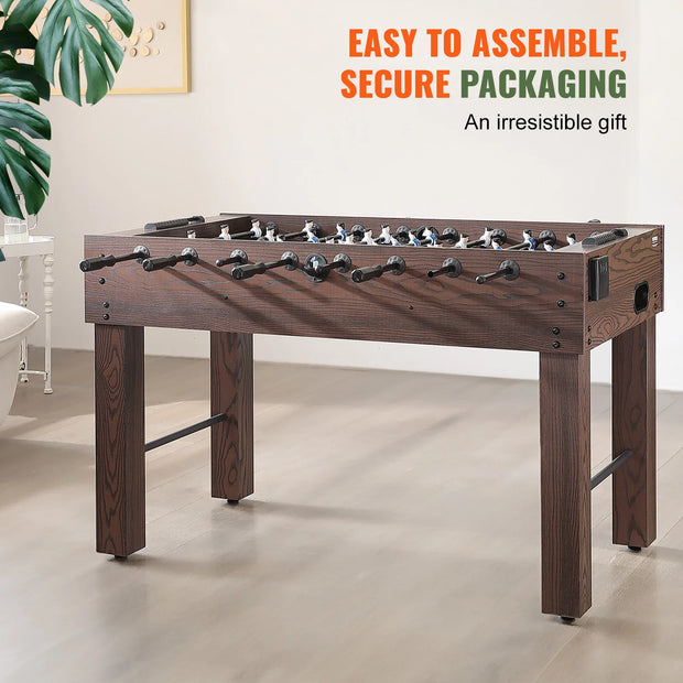 Football Table - Football - Table Football Game - Football Table - Indoor - Full Size - 55 inch - for Family Football - with Table Football Set Including 4 Balls and 2 Cup Holders