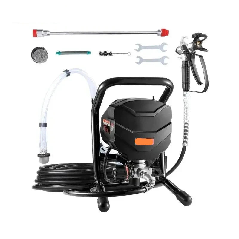 Airless Verfspuit - Verfspuitmachine - Verfspuiten Electrisch - 650W - 3000PSI - 25FT Slang - Verfspuitpistool - met Verlengstuk - Instelbare Druk - Voor Latex en Olieverf