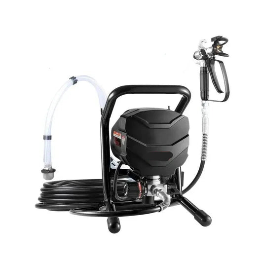 Airless Verfspuit - Verfspuitmachine - Verfspuiten Electrisch - 650W - 3000PSI - 25FT Slang - Verfspuitpistool - met Verlengstuk - Instelbare Druk - Voor Latex en Olieverf