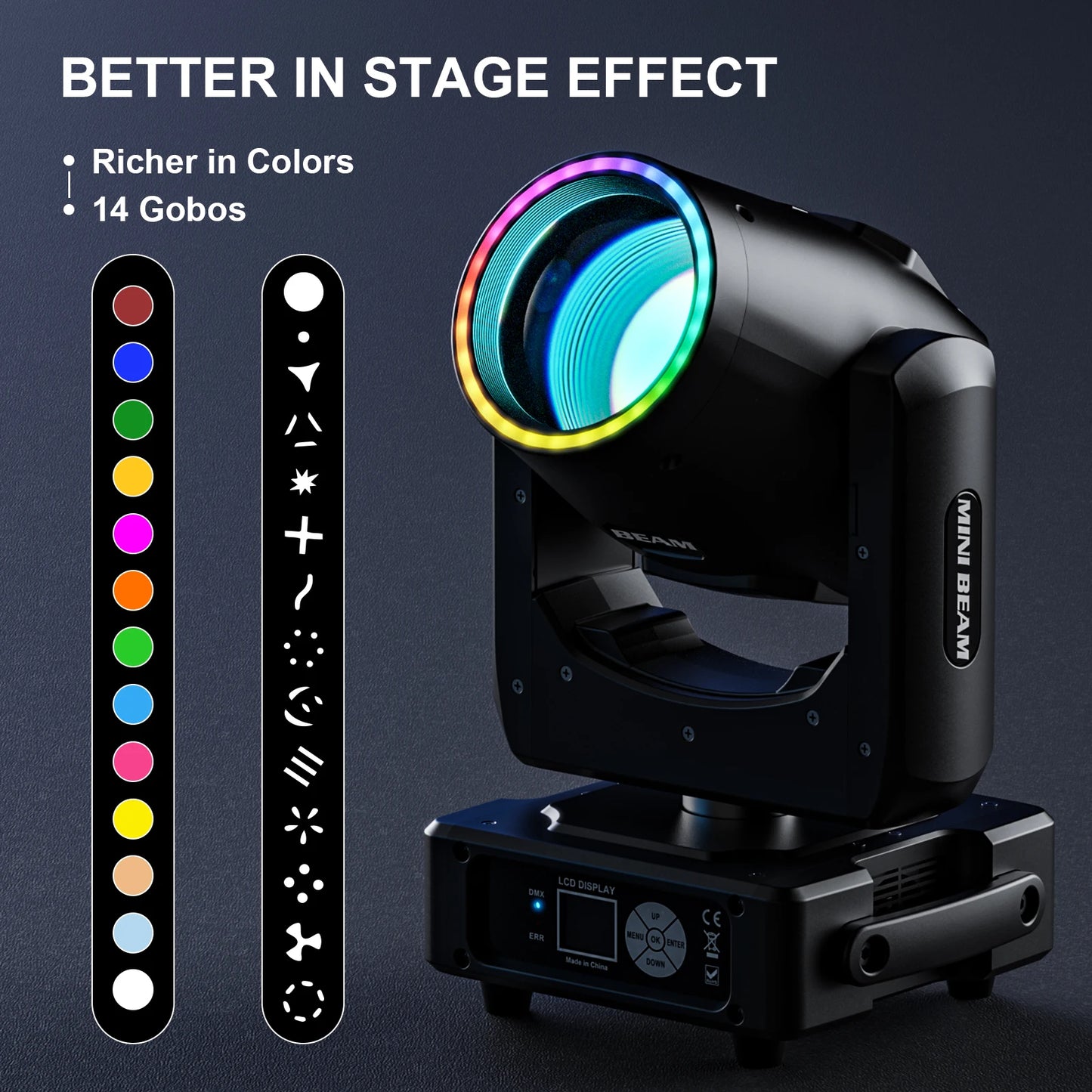 Professionele Moving Head Verlichting – Stage Lights – DJ Licht – Podiumlamp – LED Spot – 2 Stuks Met Transportkoffer – 450W Krachtige Lichtbron – 48 Lichteffecten - QUORE