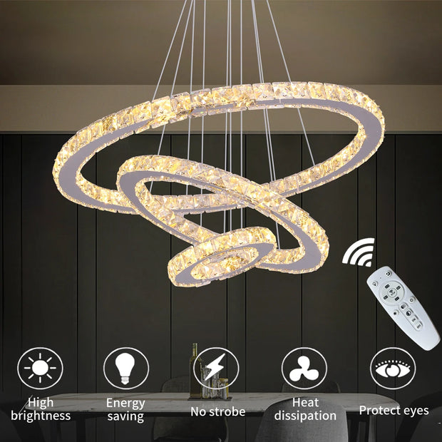 Hanglampen - Hanglampen Eetkamer - Hanglampen Woonkamer - Eglo Hanglampen - Lampen met Afstandsbediening - Slimme Hanglamp - D30x50CM - Hanglampen Eetkamer - Hanglampen Woonkamer - Eglo Hanglampen - Verlichtingsarmaturen