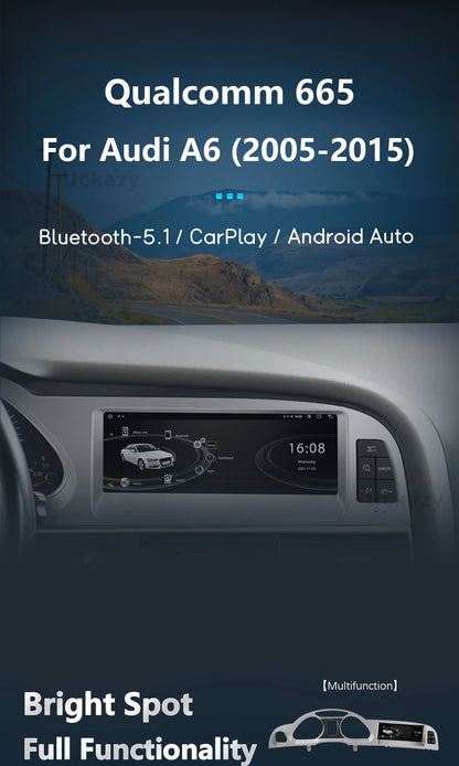 8,8” Android 14 Multimediasysteem – Auto Radio – Navigatiesysteem – Touchscreen – Infotainmentsysteem – Qualcomm Snapdragon 665 – 6GB RAM & 128GB Opslag
