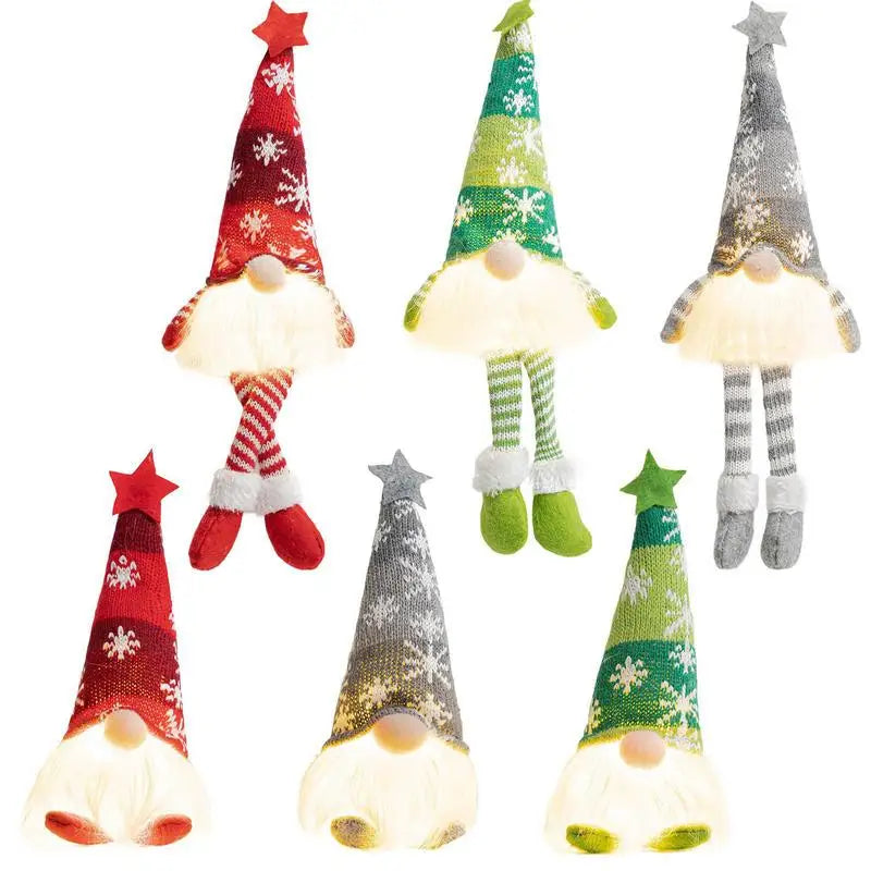 Advent Calendar - Toys - Playset - Holiday Countdown Calendar - Christmas Lighted Gnome - Glowing Gnome Dolls - Collectible Gnome Plush Dolls - 24 Days - Set B