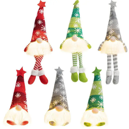 Advent Calendar - Toys - Playset - Holiday Countdown Calendar - Christmas Lighted Gnome - Glowing Gnome Dolls - Collectible Gnome Plush Dolls - 24 Days - Set B