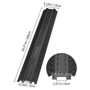 Kabelbeschermer Oprit - Kabelbeschermer Oprit - Kabelbeschermer - Kabelbeschermer Drempel - Kabelbeschermer - Kabelhoes - Kabelmat - 3 Stuks - Zwart