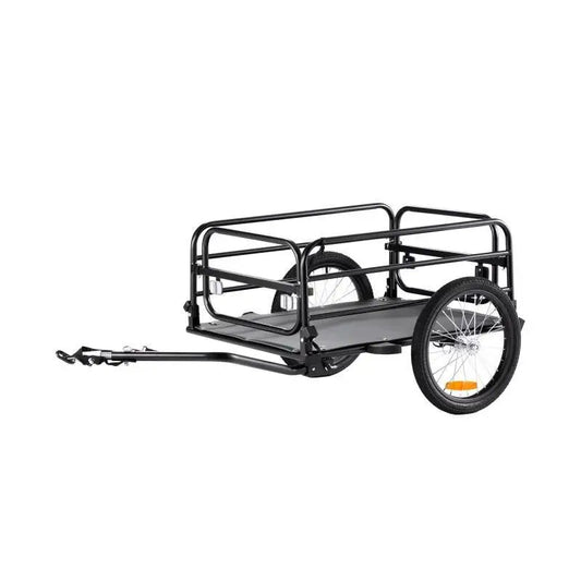 Fietskar - Fietskarren - Fietskar voor kinderen - Fietskar bagage - 160 lbs - Opvouwbaar - met 16“ Wielen Veilige Reflectoren Past op 22”-28” Fietswielen - QUORE