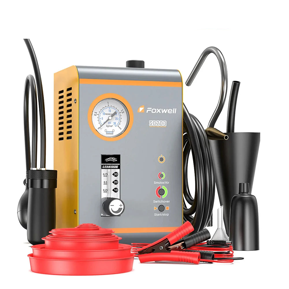 Smoke Leak Detector – Rooktester – Luchtlek Detector – Rookgas Tester – EVAP Test – 12V Voeding – Instelbare Rookafgifte - QUORE