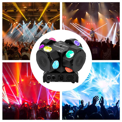 Moving Head Light – Professionele Lichtshow – DJ Verlichting – LED Lamp – 12x 10W CREE 4in1 – 360° Rotatie – IP25 Waterbestendig