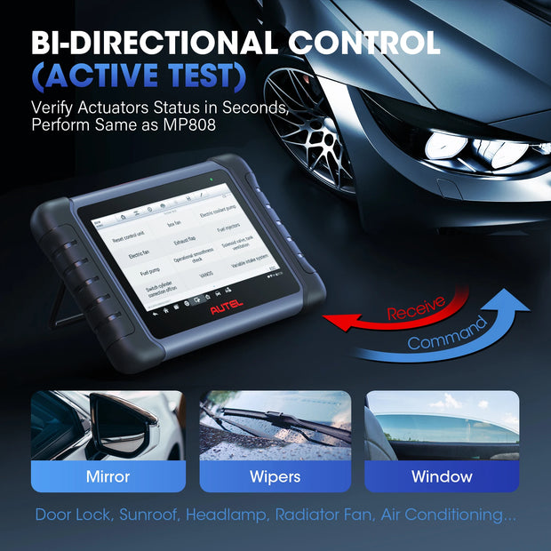 OBD2 Scanner - Diagnosecomputer - Slimme diagnosetool - Foutverwijdering - Actieve test voor sleutelcodering -  Automotivo Autodiagnose Scantool - Zwart