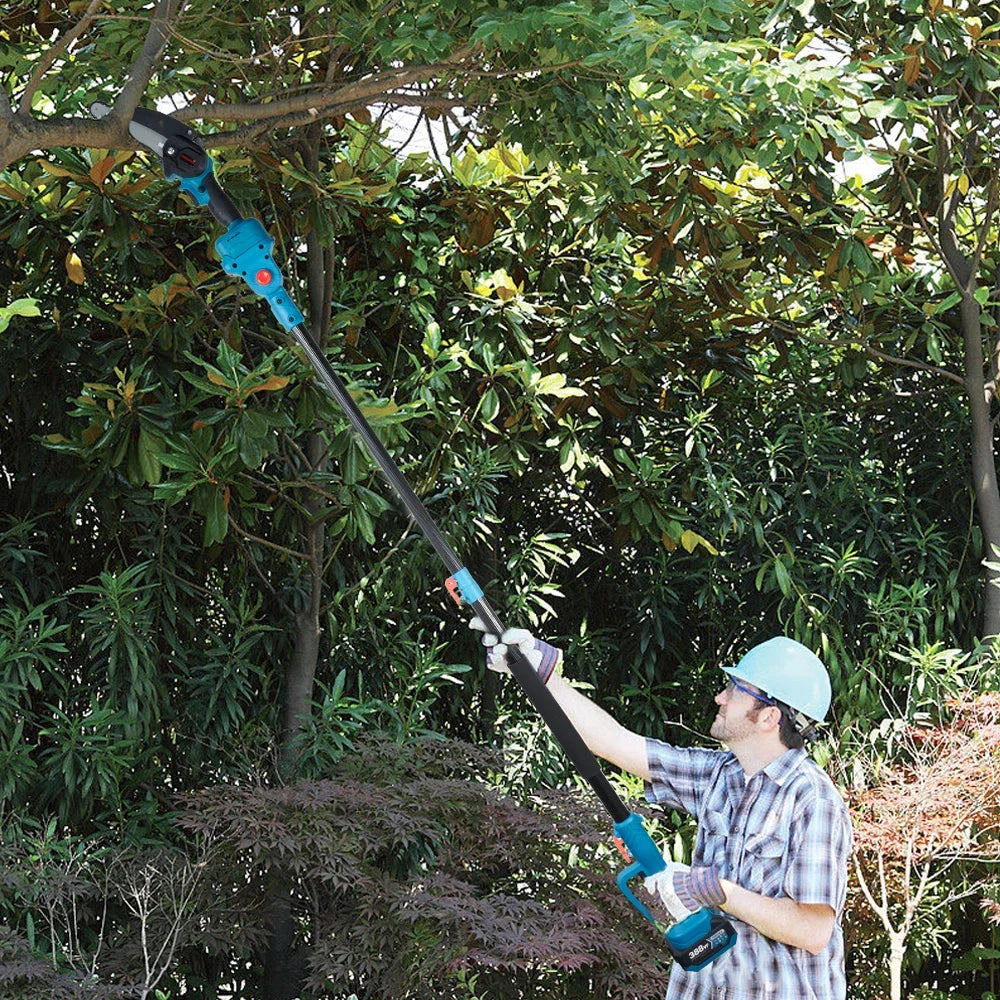 Mini Kettingzaag - Kettingzaag - Snoeizaag - Takkenzaag - Handzaag - Telescoop Kettingzaag - 3500W - 3-in-1  - Automatische Kettingsmering - Brushless - Tuin Schaar Snoei Gereedschap -  2 Batterij EU Stekker - QUORE
