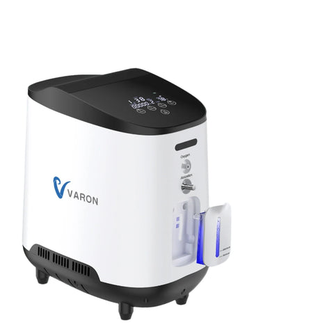 JY-105W - Zuurstofconcentrator - Oxygen Concentrator - Zuurstof Generator - Draagbaar - Zuurstofpomp - Pollen - Zuurstof - Luchtreiniger - 93%+/-3% - 1L-L/min - Wit