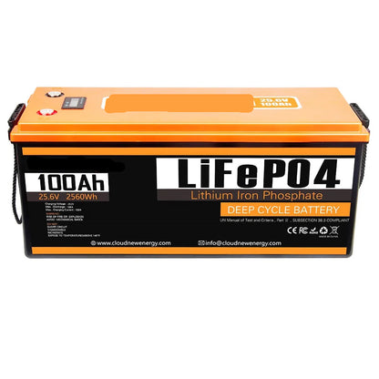 LiFePO4 Accu – Lithium Accu – Zonne-Accu – Camper Accu – Boot Accu – 24V 100Ah – IP63 Spatwaterdicht