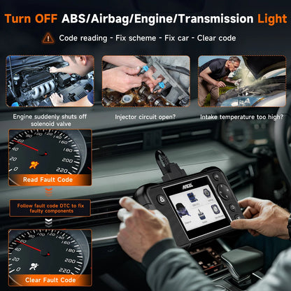 OBD2 Diagnose Tool – Auto Scanner – Foutcode Lezer – Systeemdiagnose – Live Data – Waarschuwingslampjes Reset – Meertalige Ondersteuning