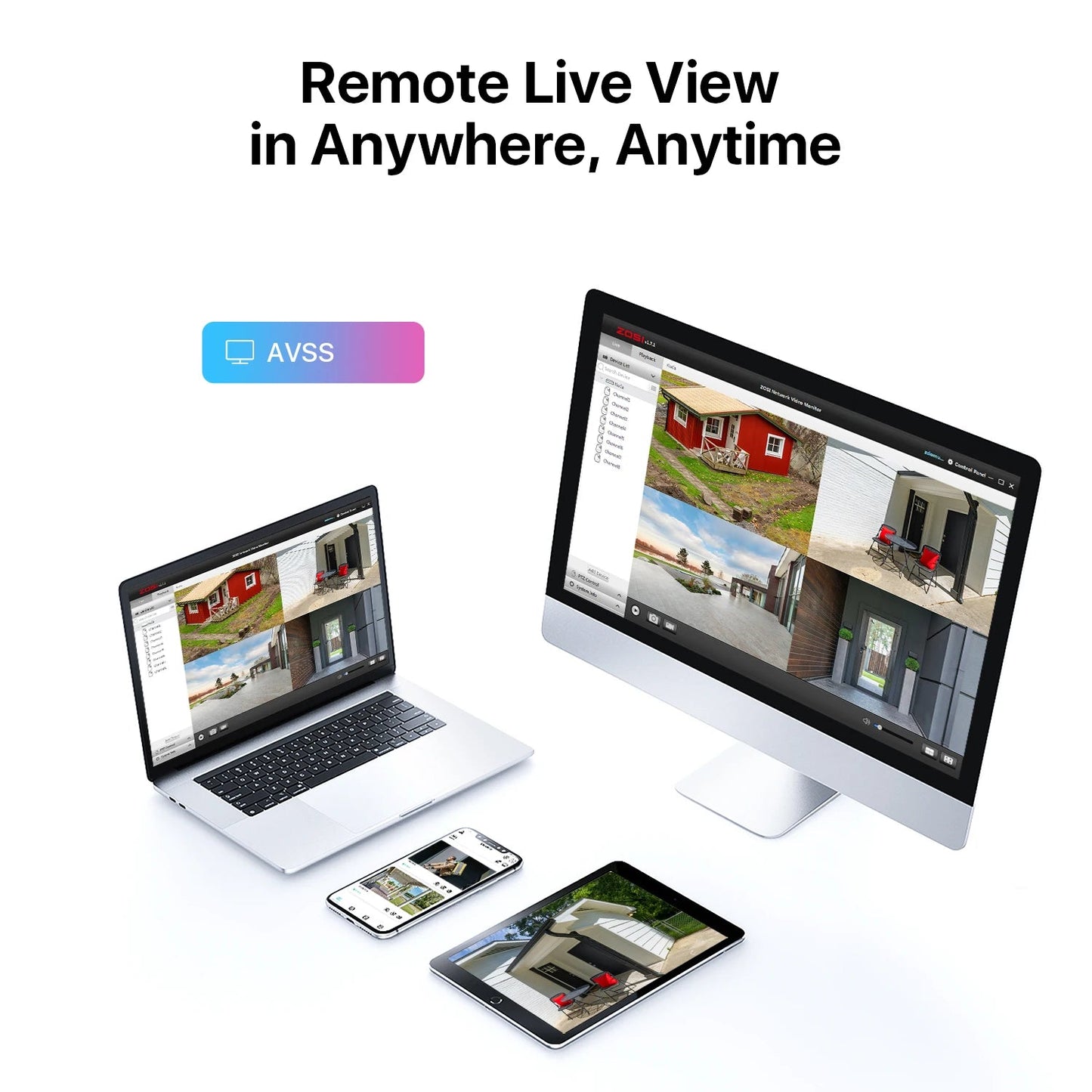 Beveiligingscamera - Camerabewaking - Draadloze Camera - Buiten Camera met Nachtzicht - 1080P Full HD - IP66 Weerbestendig - 8 Stuks Bullet Outdoor & Indoor - H.265+ – 8 Kanaals - Zwart - QUORE