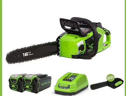 Elektrische Kettingzaag – Accuzaag – Tuinzaag – Oplaadbare Zaag – 40V Brushless Motor – 16-Inch Oregon Zaagblad – Auto-Oliesysteem