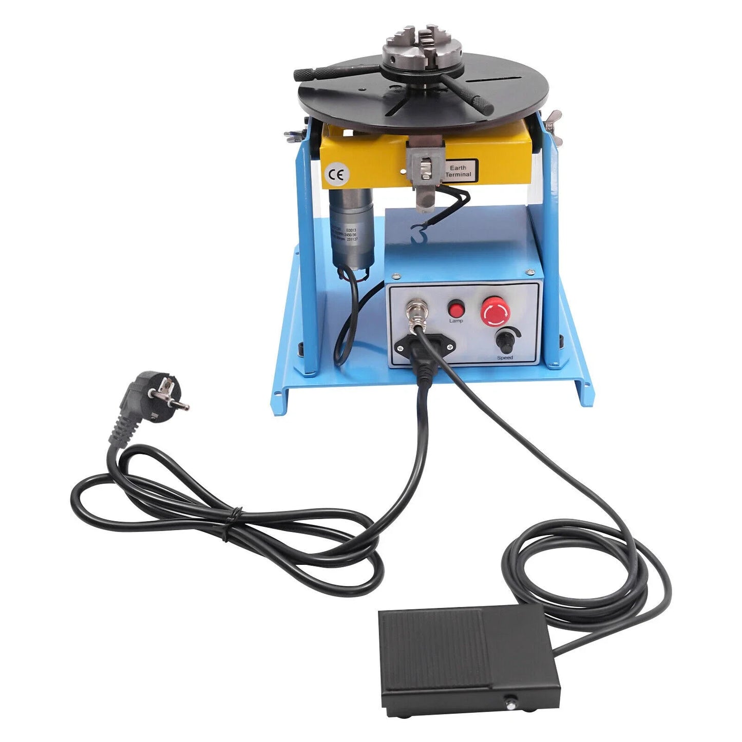 Werkstuk Positioneerder – Laspositioneerder – Metaalpositioneerder – Kantelbare Positioneerder – Met Voetpedaal – 20W Motor – Verstelbare Klem 2-58 Mm