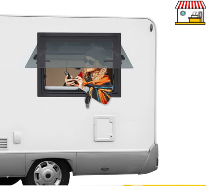 Camperraam – Camper Raam – Caravanraam – Bestelwagenraam – Aluminium Schuifraam – Getemperd Glas – Privacyglas