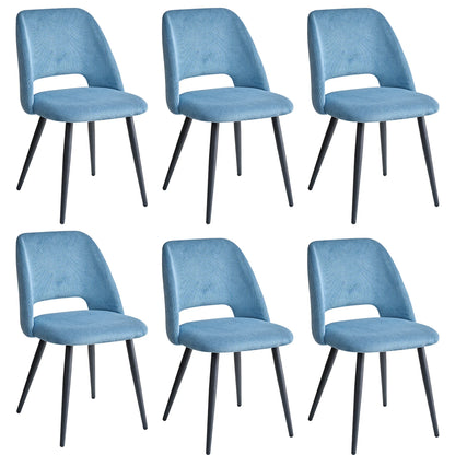 Set of 2/4/6 Stylish Corduroy Dining Chair - Soft Fabric Seat, Ergonomic Design, Suitable for Family Dining Space