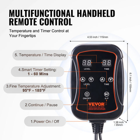 Sauna Deken - Infrarood Therapie - Infrarood Deken - Infrarood Sauna - Warmte Deken - Draagbare Sauna Deken - 31x71inch - met Regelbare Temperatuur Minuten Timer - Voor Thuis Ontspanning