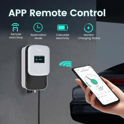 3-fase Laadpaal – Laadstation Elektrische Auto – EV Oplader – Type 2 Laadpunt – Snelladen – Variabele Kabellengte 2-6m