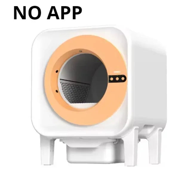 Prullenbak – Kattenbak – Afvalbak – Afvalemmer – Automatische Kattenbak – 70L Capaciteit – App Bediening met Geurfilter