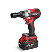 WS-L3-C1-1P - Impact Wrench - Impact Wrenches With 2 Batteries of 36V 4.0 Ah - Cordless Impact Wrench - Impact Wrench with Battery - Red
