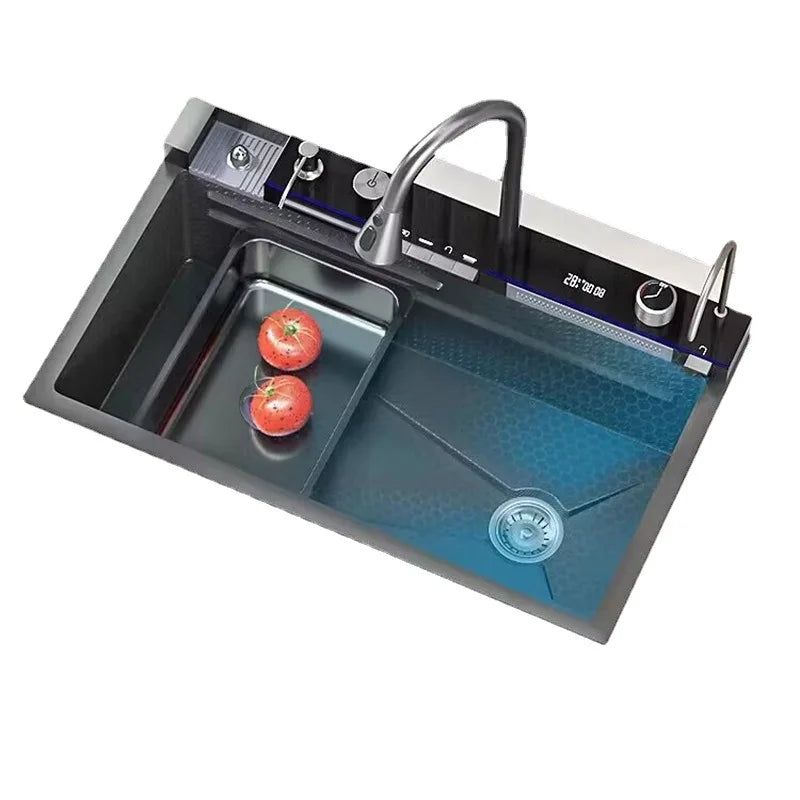 Keukenkraan – RVS Kraan – Keukenmengkraan – Duurzame Kraan – Roestvrij Staal – Keramische Cartridge – Corrosiebestendig - 68x46CM - QUORE