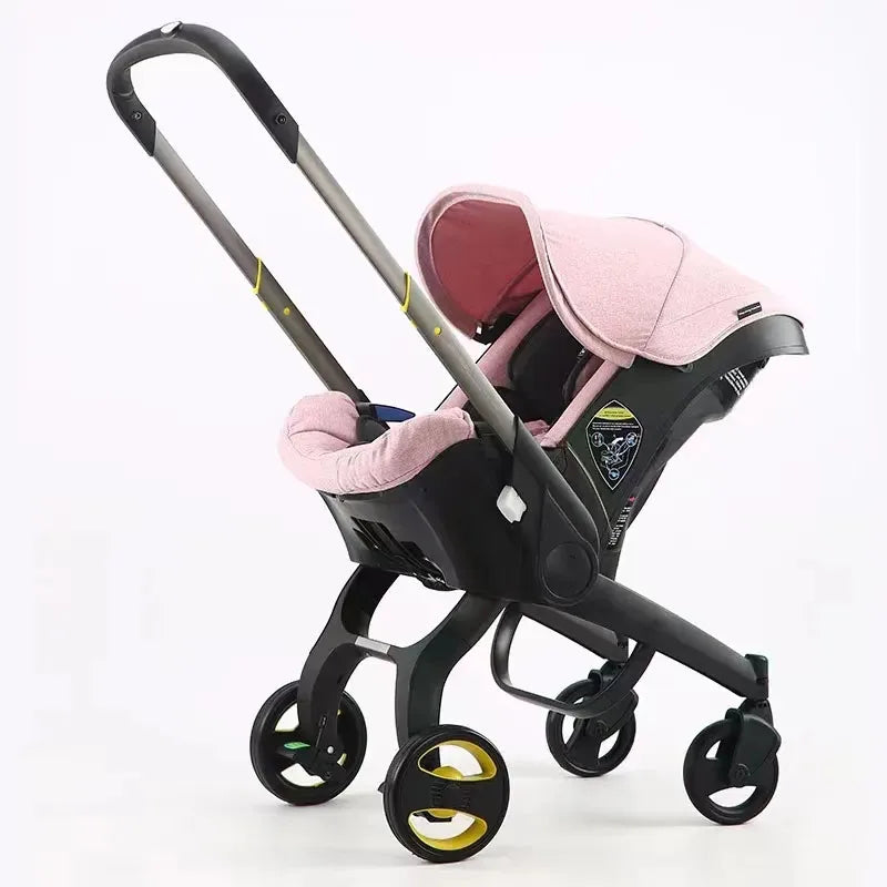 Compact Baby Stroller Car Seat 2 in 1 Easy Folding Portable Pushchair EU R44 Certified Safety Travel System for Newborn
