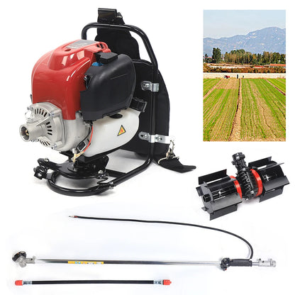 Bosmaaier - Grasmaaier - Grastrimmer - Heggenschaar - Grasschaar - 4-Takt Rugzak Cultivator - rachtige Tuinmachine voor Precisiewerk