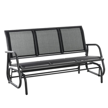 Tuinbank – Tuinmeubel – Schommelbank – Buitenbank – 3-Persoons – Metalen Frame – Weerbestendig Mesh