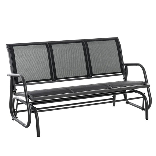 Tuinbank – Tuinmeubel – Schommelbank – Buitenbank – 3-Persoons – Metalen Frame – Weerbestendig Mesh