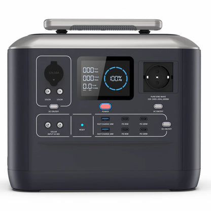 Powerstation - Draagbare Krachtcentrale – Powerbank – Noodstroomvoorziening – Energieopslag – Zonne-accu – 1075 Wh Capaciteit – Snelle Oplaadtijd