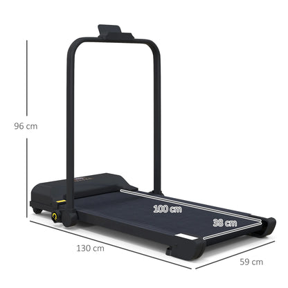 Loopband - Wandelband - Walking Pad - Walkingpad - Treadmill - Loopband voor onder het bureau - Loopband voor Hardlopen - 2 in 1 opvouwbare loopband - 2,5 pk - Zwart - QUORE