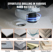 Diamond drill bit - Diamond hole saw set Drill - Hole saw set - Diamond drill set - 6 pieces