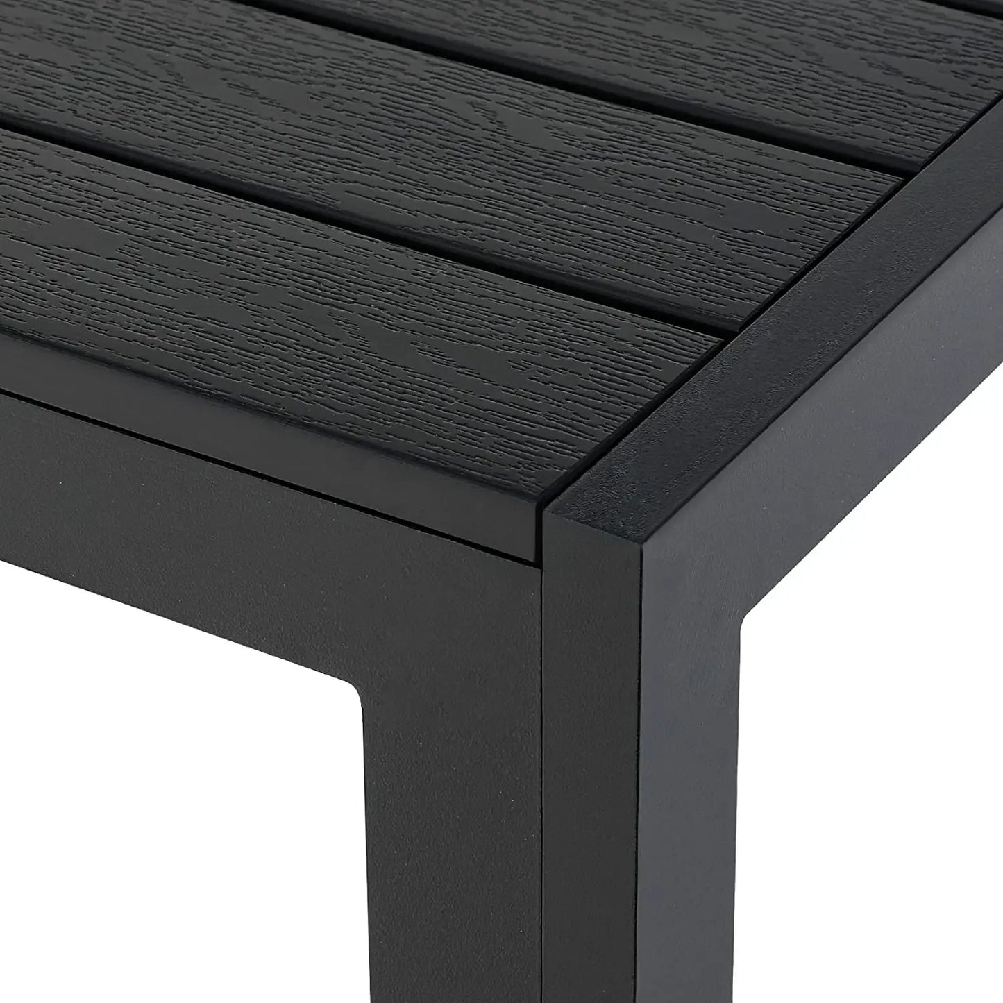 Tuintafel - Klaptafel - Balkontafel - Picknicktafel - 75x75cm - Aluminium + Houtplastic WPC, Eettafel, Bistro Balkon Patio Tafel, Weer- en Hittebestendig - AntiSlip - Campingtafel - Geel