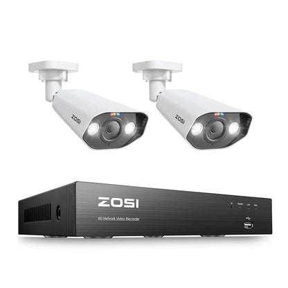 Beveiligingssysteem – CCTV Systeem – Beveiligingscamera – Bewakingscamera – 5MP 4K Ultra HD – PoE Aansluiting - 2 Stuks