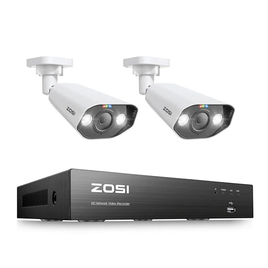 Beveiligingssysteem – CCTV Systeem – Beveiligingscamera – Bewakingscamera – 5MP 4K Ultra HD – PoE Aansluiting - 2 Stuks