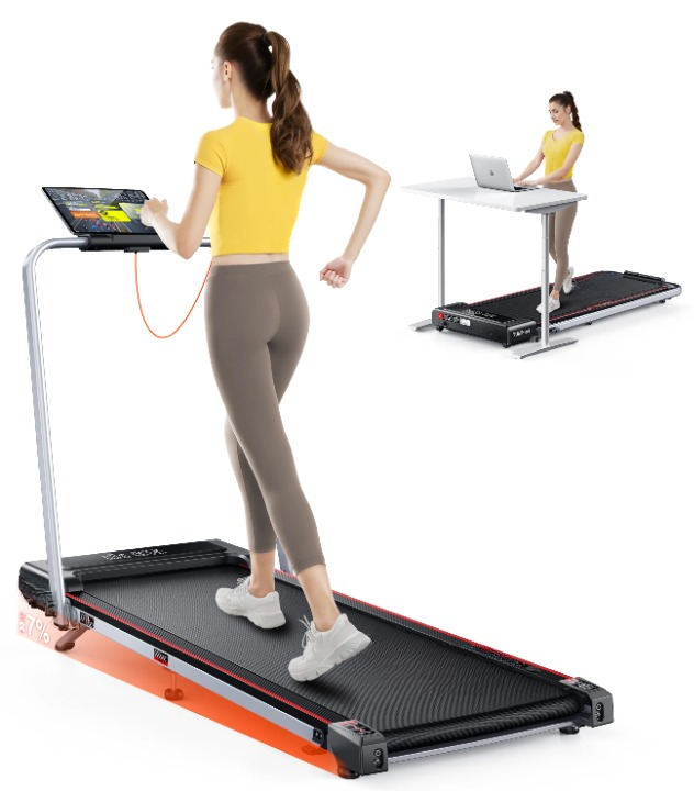 Loopband – Wandelband – Treadmill – Hardloopband – Trainingsapparaat – Snelheid 1-12 Km/U – Verstelbare Helling Tot 9% - Voor thuiskantoor - QUORE