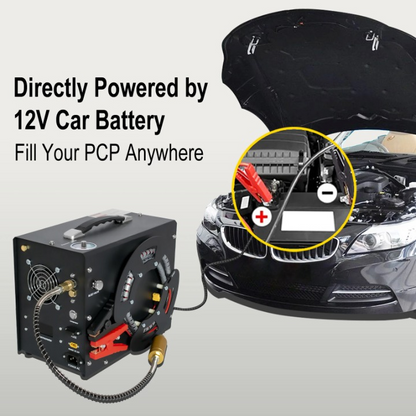 Luchtcompressor – PCP Compressor – Duikcompressor – Paintball Compressor – Mobiele Hogedrukcompressor – 4500 PSI Max Druk – 11 Liter Per Minuut