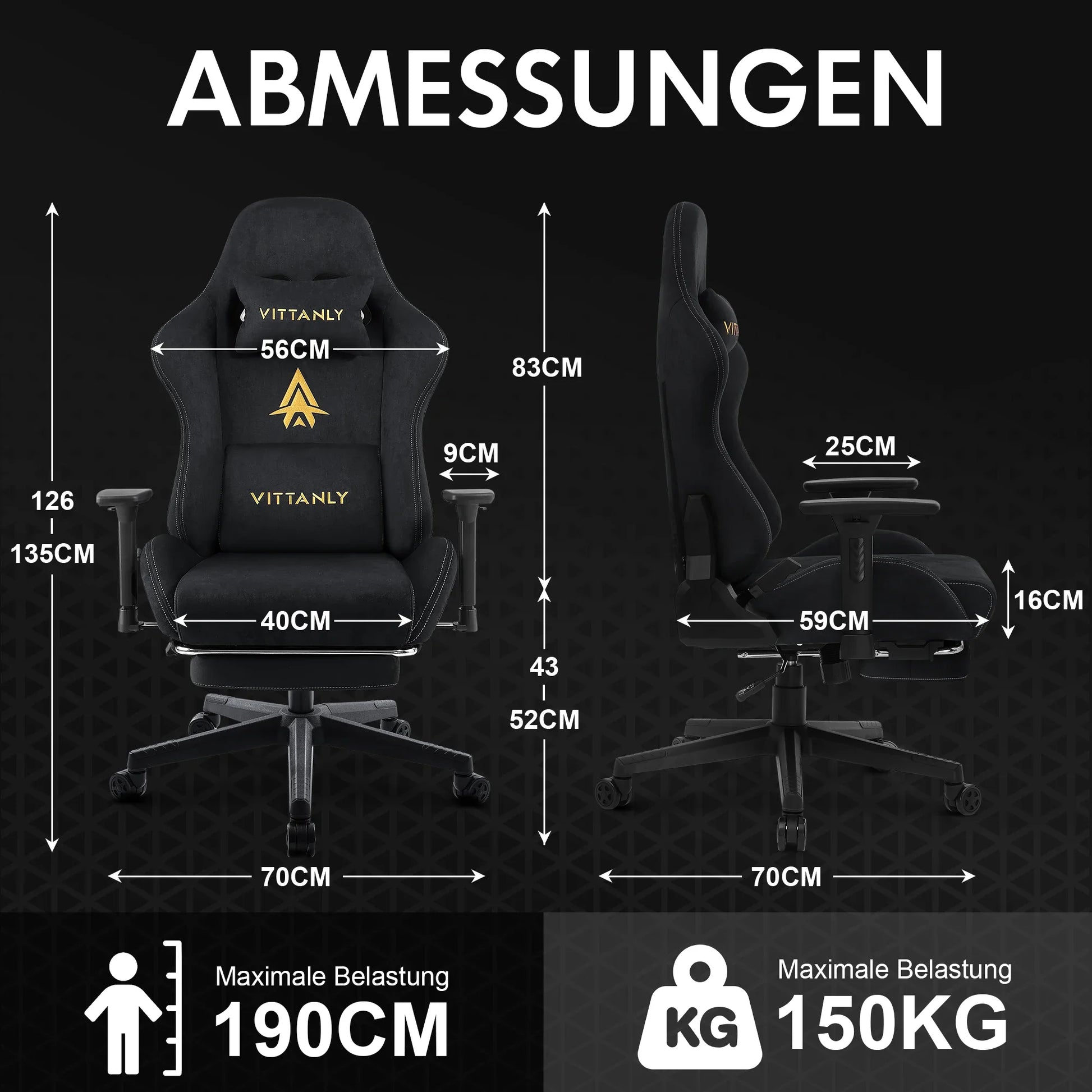 Bureaustoel – Gamestoel – Kantoorstoel – Computestoel – Werkstoel – Echt Koeienleer – 360° Draaibaar Met Voetsteun – Bruin - QUORE