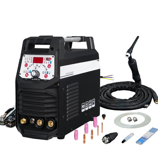 TIG-Lasmachine – DC Lasmachine – MMA Elektrodelasser – Multifunctioneel – 200 Ampère – Lichtgewicht 8 Kg - Pakket 1