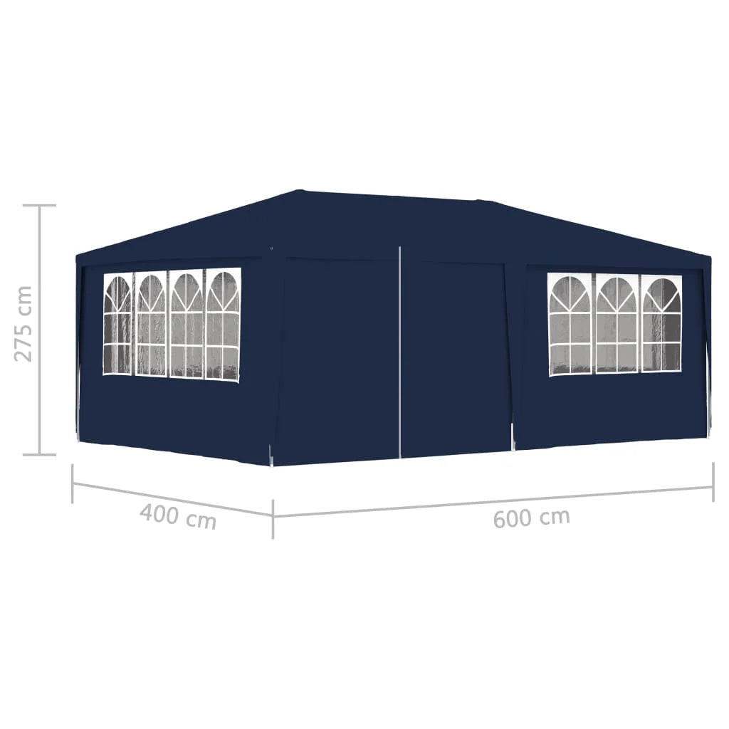 Tuinpaviljoen – Partytent – Tuitent – Buitentent – Evenemententent – 4x6 Meter – Waterdicht PE Materiaal – Roestvrij Stalen Frame - Wit